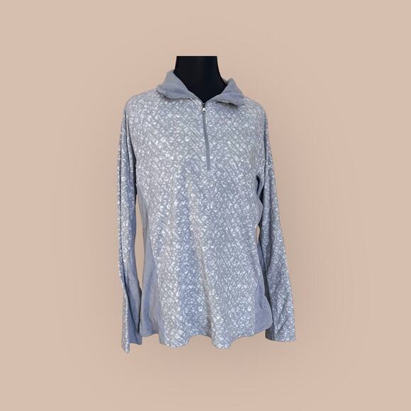 Columbia Tops - Columbia Lightweight Pullover in gray and white pattern size L